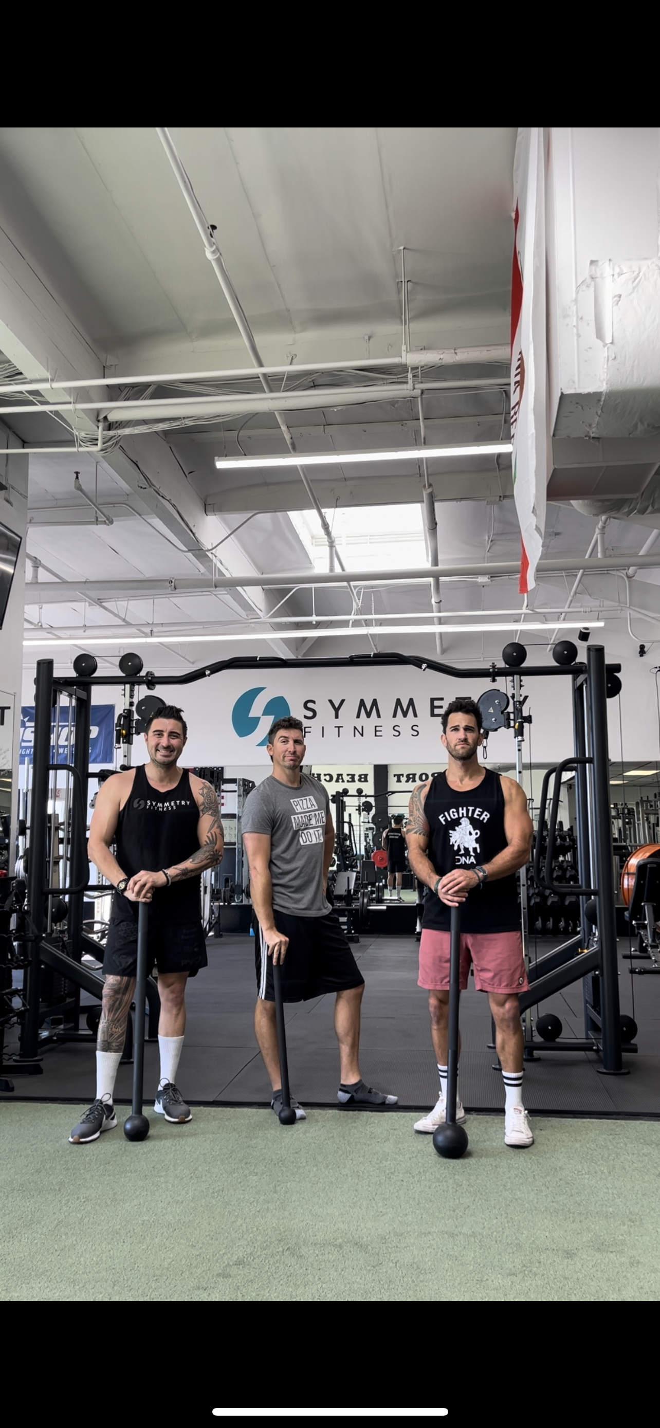 Symmetry Fitness trainers in the gym